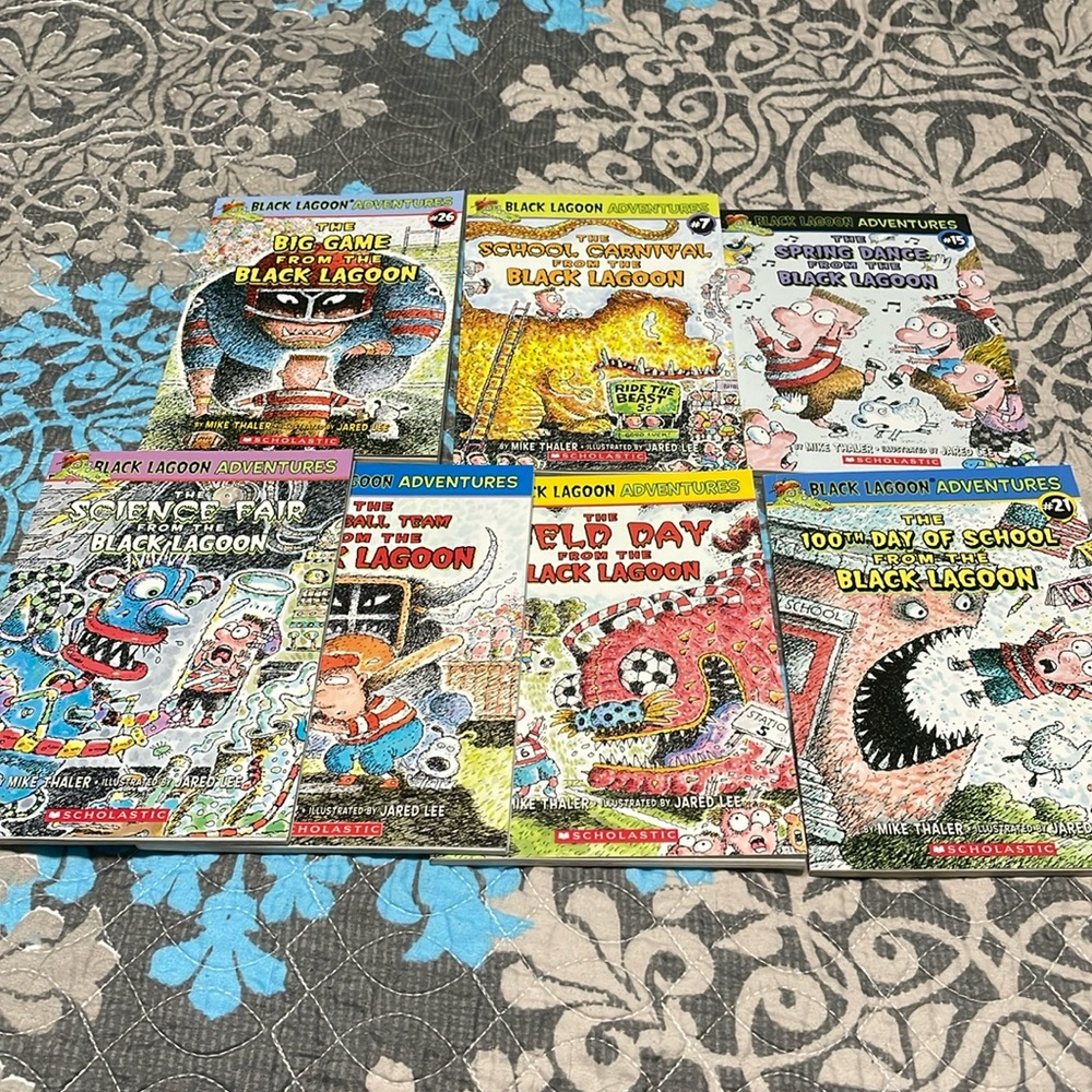 Collection of 7 Black Lagoon Adventure books